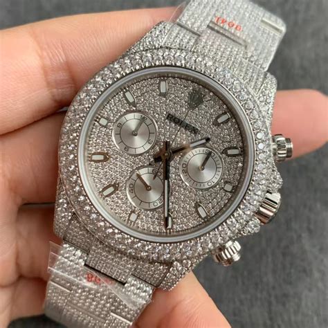 fake rolex diamond bracelet|Rolex daytona knockoff.